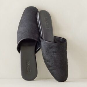 🖤 Haven Well Within Calfhair Leather Mules Black Size 10 NIB (No Lid) 🪿✨